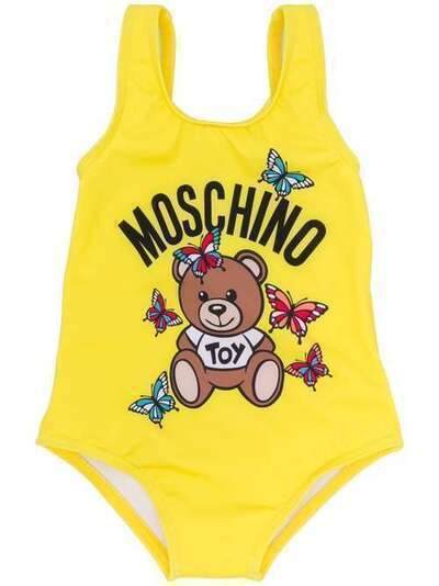 Moschino Kids купальник с логотипом MCL00ALKA00