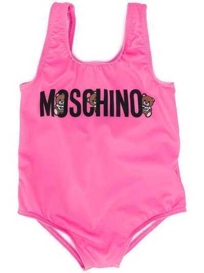 Moschino Kids купальник с логотипом MBL00ALKA00