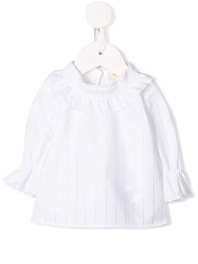 Douuod Kids полосатая блузка с оборками CA200310