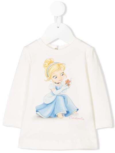 Monnalisa Cinderella print blouse 392618SV2002