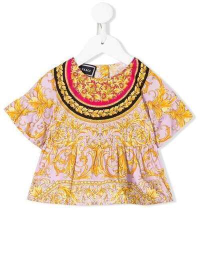Young Versace блузка с короткими рукавами и узором Baroque YA000126A2327791