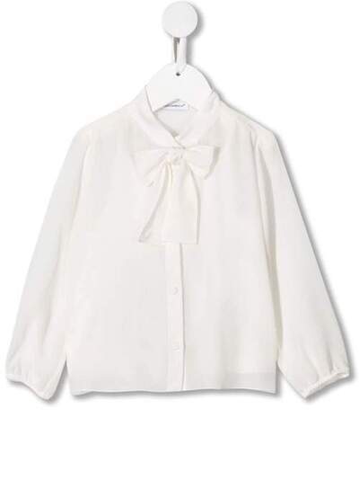 Dolce & Gabbana Kids блузка с бантом L23S57FU1H7