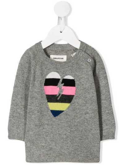 Zadig & Voltaire Kids трикотажный джемпер X05031A43