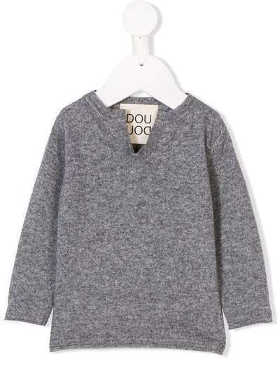 Douuod Kids notched neck sweater 208016123