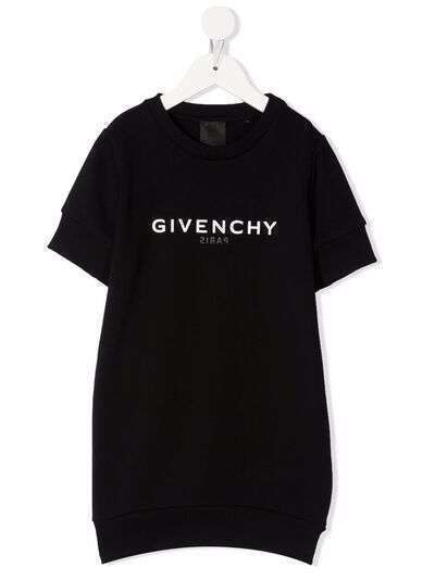 Givenchy Kids платье-рубашка с логотипом
