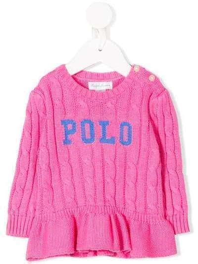 Ralph Lauren Kids джемпер фактурной вязки с логотипом 310787210