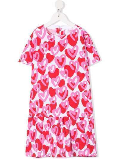 Stella McCartney Kids heart-print T-shirt dress