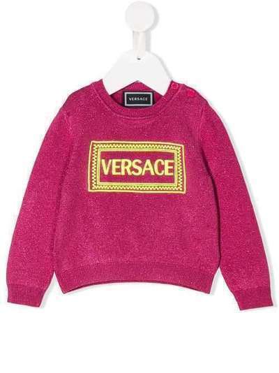 Young Versace джемпер с вышитым логотипом YA000099YA00242