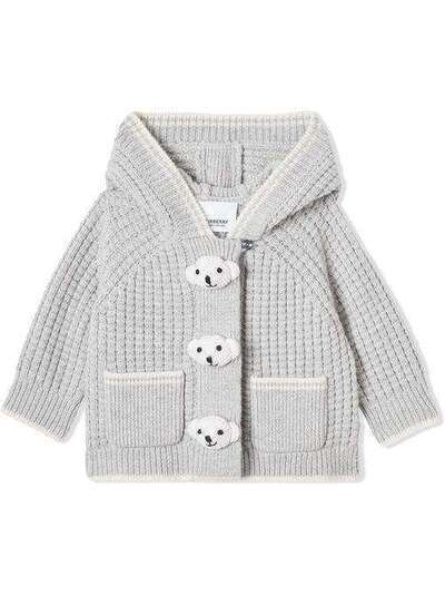 Burberry Kids куртка с капюшоном и отделкой Thomas Bear 8023096