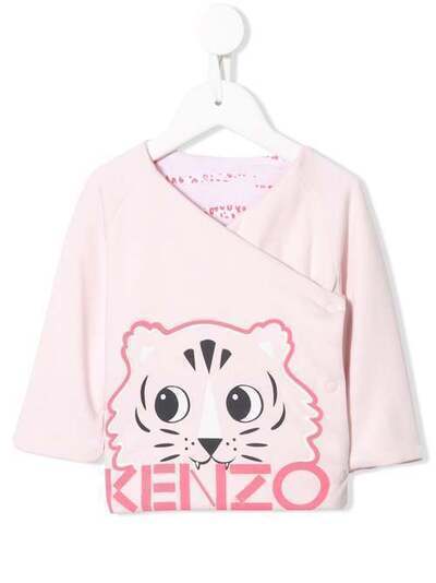Kenzo Kids кардиган с запахом и логотипом KP36003