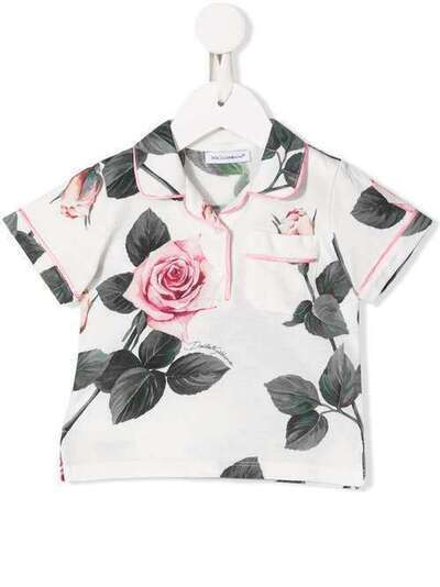 Dolce & Gabbana Kids рубашка-поло с принтом L2JTEUHS7BM