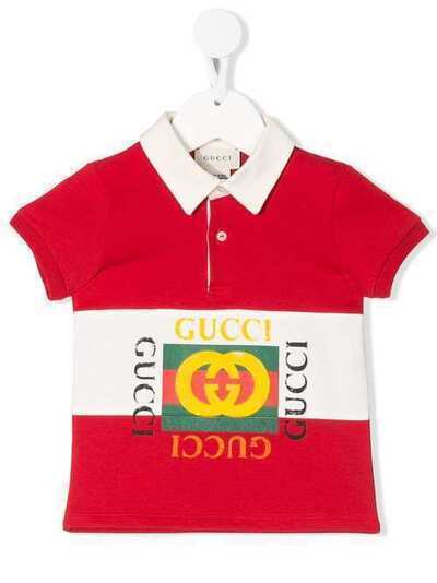 Gucci Kids рубашка-поло с логотипом 586969XJAAM