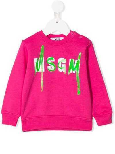 Msgm Kids толстовка с логотипом 23924