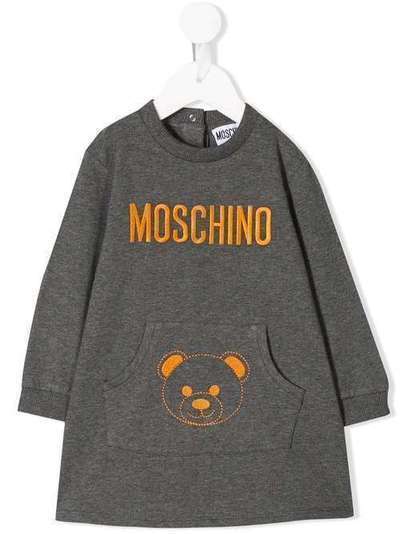 Moschino Kids толстовка с логотипом MDV07PLDA16