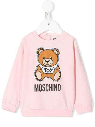 Moschino Kids толстовка Teddy Bear с логотипом MPF02ZLDA00