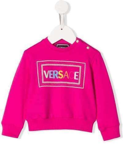 Young Versace свитер с вышитым логотипом YB000133YA000771
