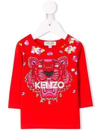 Kenzo Kids топ с вышивкой Tiger KP10198BB38