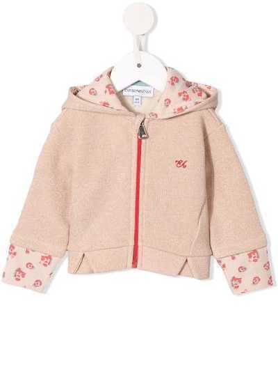 Emporio Armani Kids худи на молнии с блестками 6GEB033J2JZ