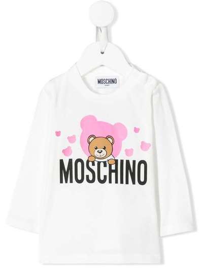 Moschino Kids толстовка Teddy Bear с логотипом MUO000LAA03