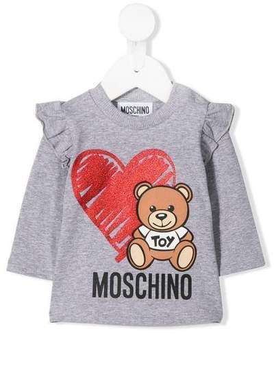 Moschino Kids толстовка с принтом Teddy Bear MDM02KLBA11