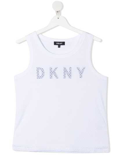 Dkny Kids топ без рукавов с логотипом