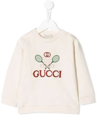 Gucci Kids футболка с вышивкой 557401XJBHC
