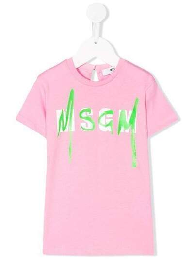Msgm Kids футболка с логотипом 23932042