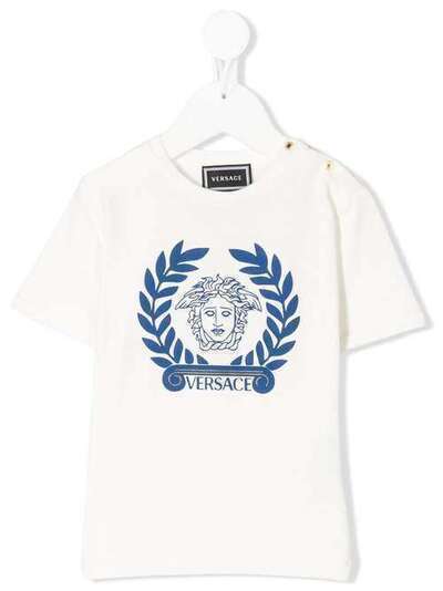 Young Versace футболка свободного кроя с логотипом Medusa YB000145YA000191