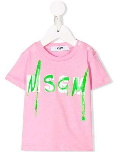 Msgm Kids футболка с логотипом 23925