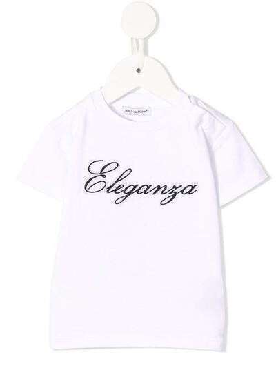Dolce & Gabbana Kids футболка с вышивкой L2JTBLG7TZV