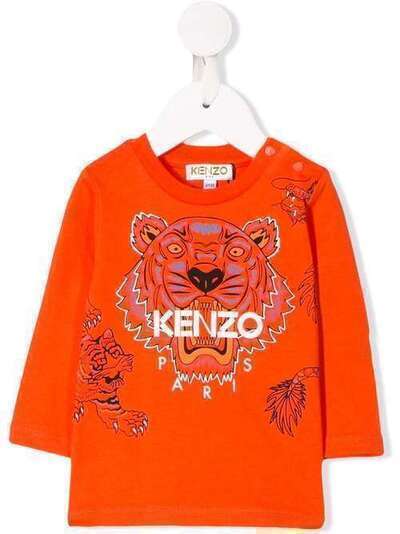 Kenzo Kids футболка с принтом KP10698BB37