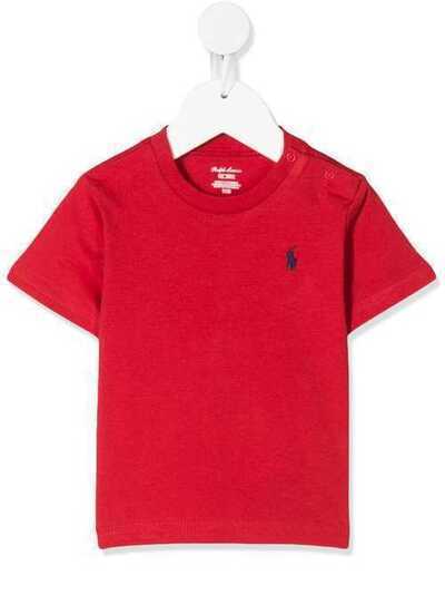 Ralph Lauren Kids футболка с вышитым логотипом и круглым вырезом 320674984