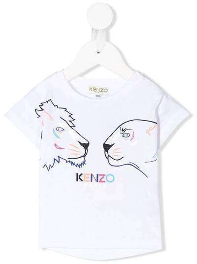 Kenzo Kids футболка с принтом KQ10238BB