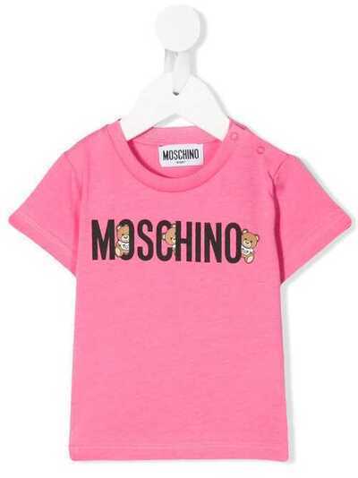 Moschino Kids футболка с логотипом MTM021LAA08