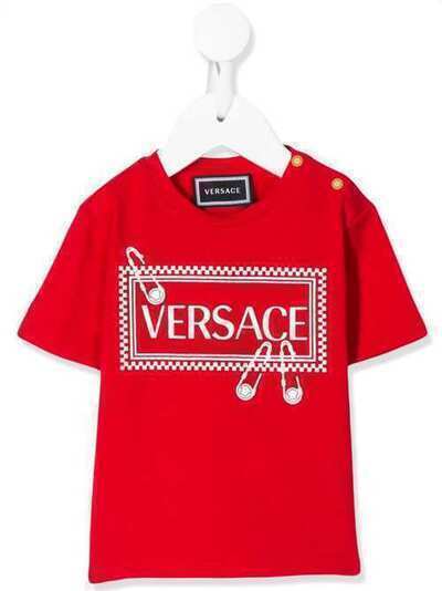 Young Versace футболка с логотипом YB000135YA000191