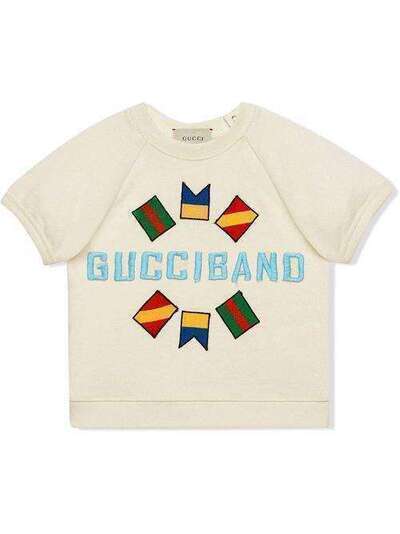 Gucci Kids футболка с логотипом 600700XJCDG