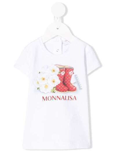 Monnalisa футболка с графичным принтом 395615P15000