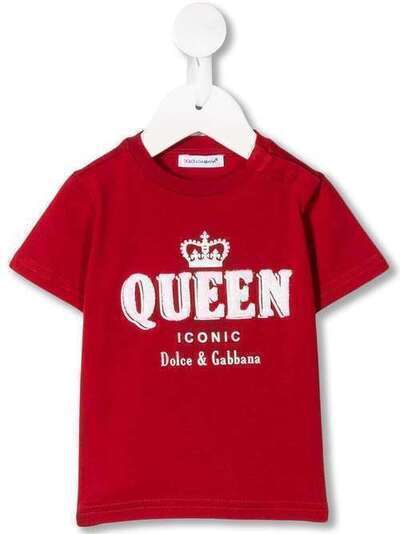 Dolce & Gabbana Kids футболка с принтом Queen L2JT9PG7TBU