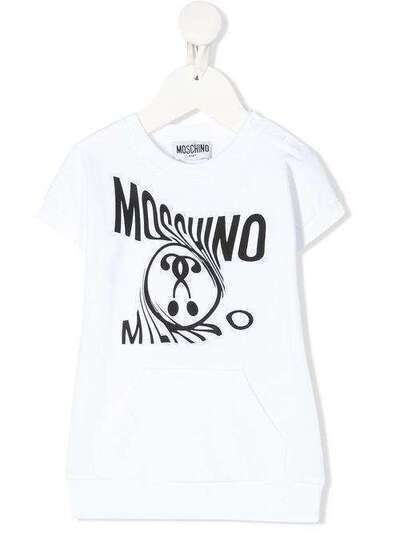 Moschino Kids футболка с логотипом MDV085LDA00
