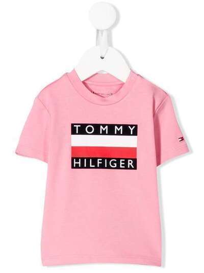 Tommy Hilfiger Junior футболка с круглым вырезом и логотипом KN0KN01122
