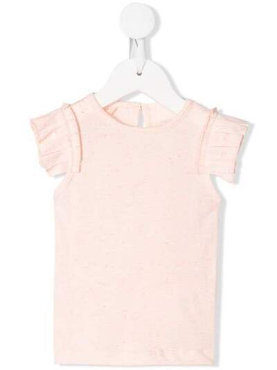 Stella McCartney Kids футболка с оборками на рукавах 588426SOJ01