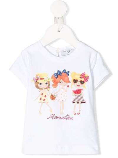 Monnalisa футболка с принтом 315623P65201