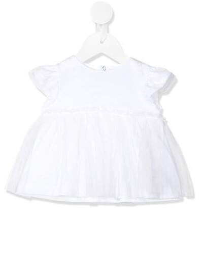 Il Gufo tulle-panelled jersey T-shirt P20TS253M0014
