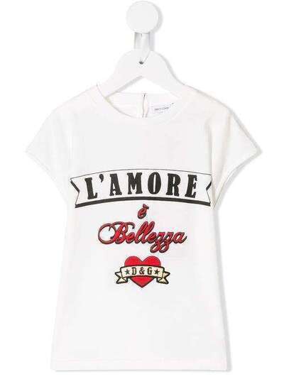 Dolce & Gabbana Kids футболка L'Amore E Bellezza L2JTCVG7RMD