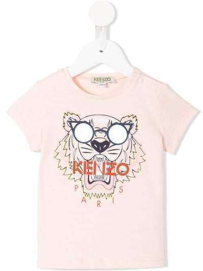 Kenzo Kids футболка с принтом тигра KN10158BB32