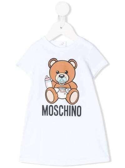 Moschino Kids футболка с принтом Teddy Bear MEV059LBA00