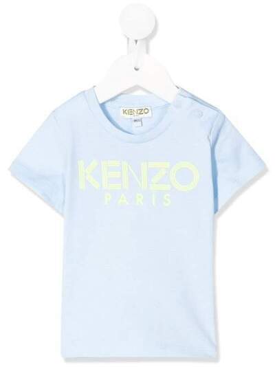 Kenzo Kids футболка с круглым вырезом и логотипом KQ10577B