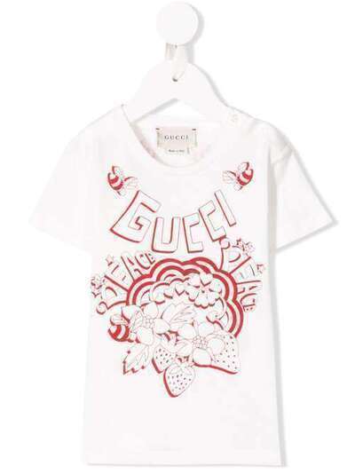 Gucci Kids футболка с логотипом 555675XJAPZ