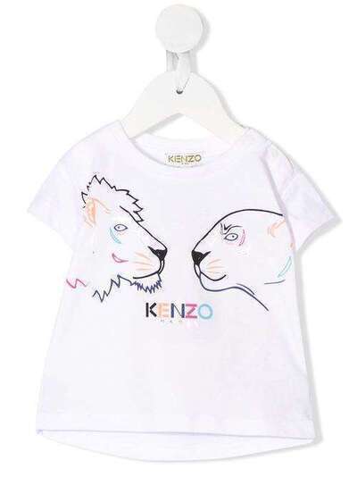 Kenzo Kids logo print T-shirt KQ100238BB01