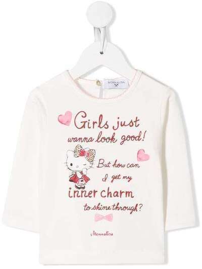 Monnalisa футболка с принтом Hello Kitty 314623PG4201